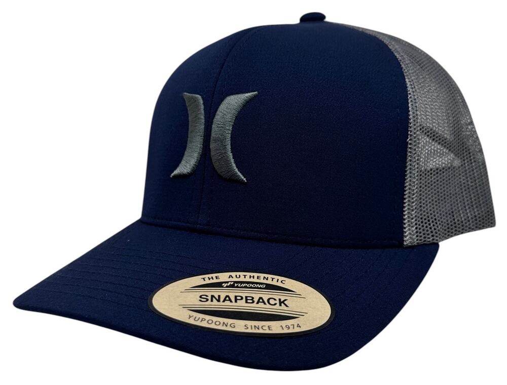 Hurley Men's Trucker Hat Del Mar Snapback Cap in Obsidian